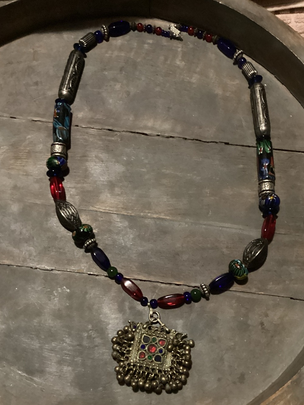 Handcrafted Multicolor Beaded Pendant Necklace - Women Jewelry